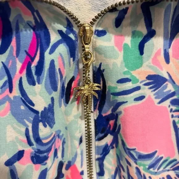 Lilly Pulitzer Women's UPF 50+ Skipper Popover Terry Dress Cabana Cocktail XS - Picture 3 of 7